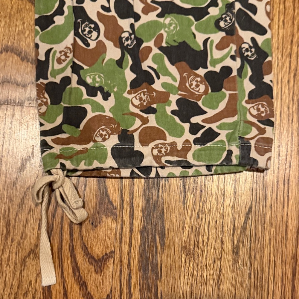 Camouflage Skull Pattern Cargo Pants - Green/Brown, Size 7 - Picture 2 of 10